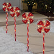 Celebrations LED Peppermint Candy 24 in. Pathway Decor