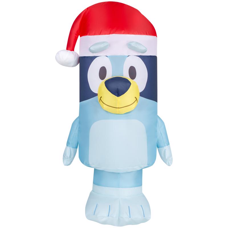 Ace Bluey with Santa Hat Inflatable 22.4 in.