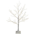 Celebrations LED Warm White Micro Seed Birch Tree 4 ft. Yard Decor