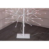 Celebrations LED Red/White Twinkle Gumdrop Tree 3 ft. Yard Decor