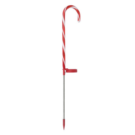 Celebrations Solar White Candy Cane 28 in. Pathway Decor