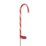 Celebrations Solar White Candy Cane 28 in. Pathway Decor
