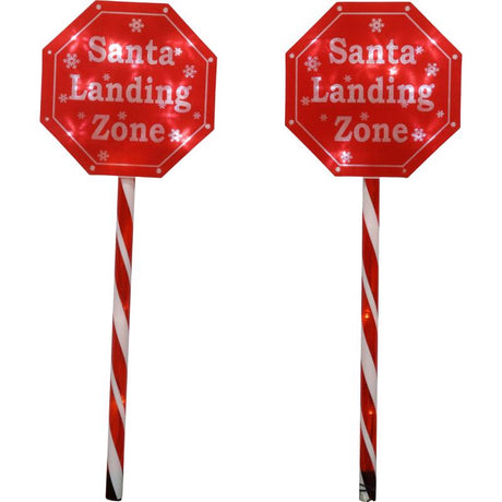 Sienna LED Warm White Santa 28 in. Pathway Decor