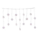 Celebrations Window Snowflake LED Rice Warm White 37 ct String Christmas Lights 3 ft.
