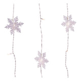 Celebrations Window Snowflake LED Rice Warm White 37 ct String Christmas Lights 3 ft.