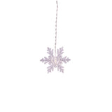 Celebrations Window Snowflake LED Rice Warm White 37 ct String Christmas Lights 3 ft.