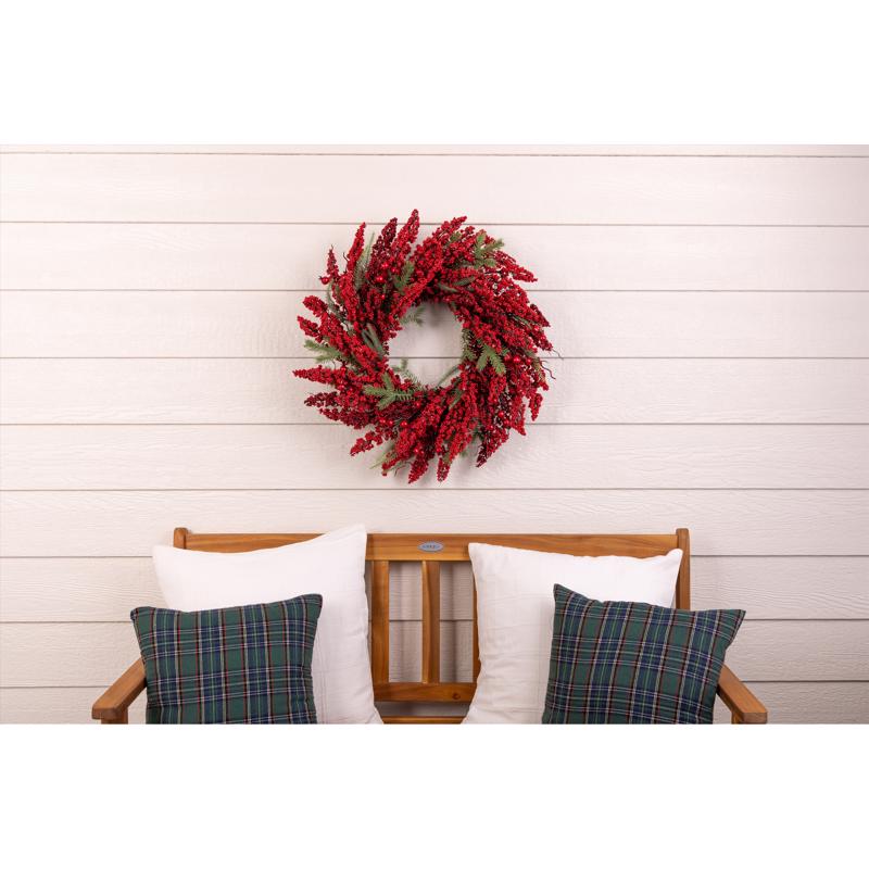 Celebrations 24 in. D Unlit Berry Wreath