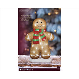 Lumineo LED Cool White Gingerbread 18 in. Yard Decor