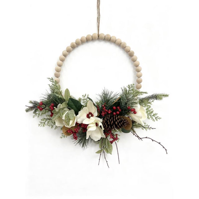 Decra Lite 20 in. D Rustic floral Wreath