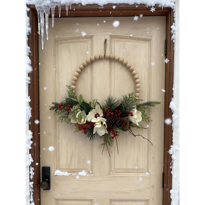 Decra Lite 20 in. D Rustic floral Wreath
