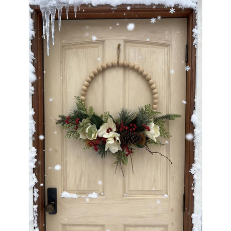 Decra Lite 20 in. D Rustic floral Wreath