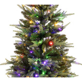 Celebrations 4 ft. Full LED 150 ct Maclura Pine Sparkle w/Barrel Stand Christmas Tree