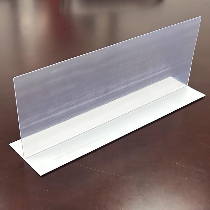 Clear Plastic Shelf Divider 6 in. H X 4 in. W X 16 in. L 10 pk