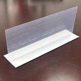 Clear Plastic Shelf Divider 6 in. H X 4 in. W X 16 in. L 10 pk