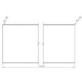 Clear Plastic Shelf Divider 6 in. H X 4 in. W X 16 in. L 10 pk