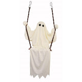 Fun World 36 in. Ghost on a Swing Halloween Decor