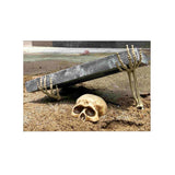 Fun World 20.38 in. LED Skeleton Halloween Decor