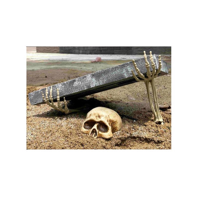 Fun World 20.38 in. LED Skeleton Halloween Decor