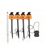 Decra Lite Set of 4 Pumpkin Pathway Decor