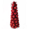 Youngcraft Red Glitterball Cone Table Decor