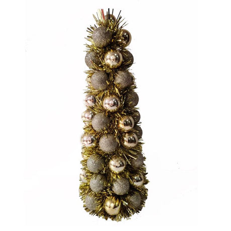 Youngcraft Gold Glitterball Cone Table Decor