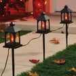 Celebrations Orange 3 ct Incandescent Prelit Lantern Pathway Decor