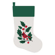 Celebrations Cardinal Applique Christmas Stocking
