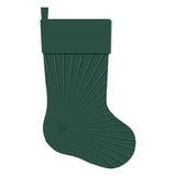 Celebrations Green Quilted Christmas Stocking