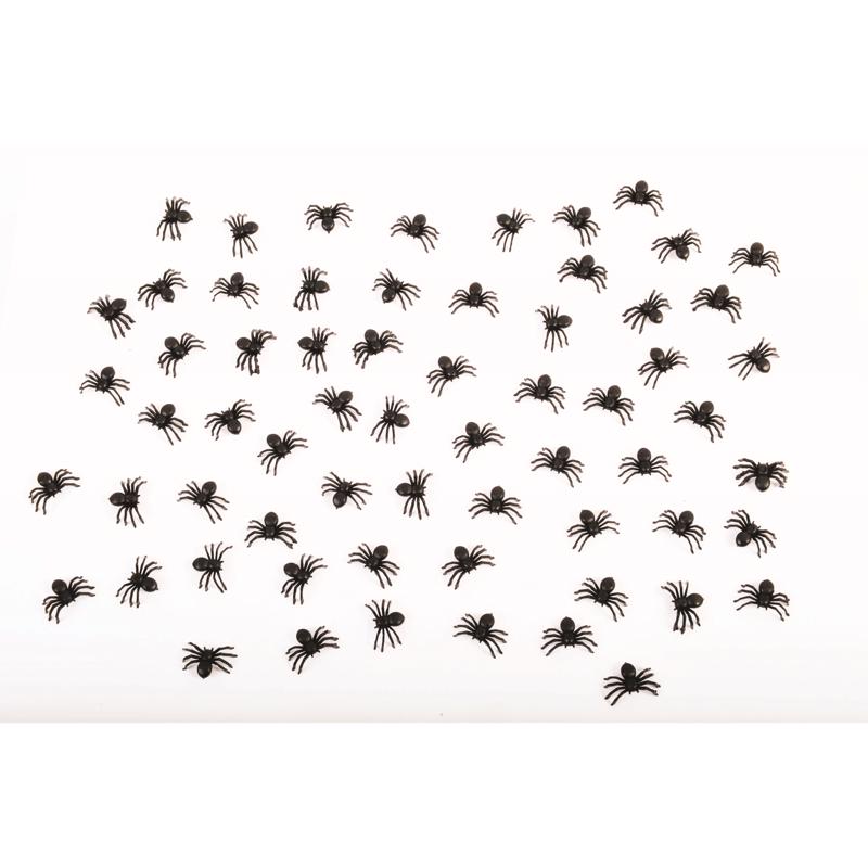 Fun World Mini Black Spiders Halloween Decor
