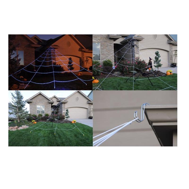Fun World 276 in. Spider Web Halloween Decor