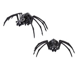 Fun World 8 in. Mirror Spiders Halloween Decor