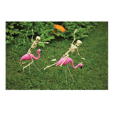 Fun World Flamingo Racer with Skeleton Halloween Decor