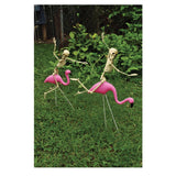Fun World Flamingo Racer with Skeleton Halloween Decor