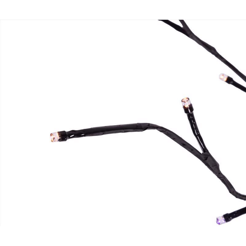 Celebrations Orange/Purple 32 in. Double Twinkle Light Burst Halloween Decor