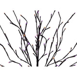 Celebrations Orange/Purple 32 in. Double Twinkle Light Burst Halloween Decor