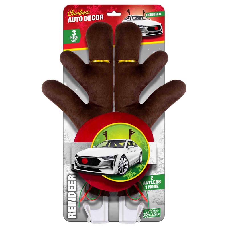 Magic Seasons Auto Decor Reindeer 1 pk