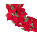 Celebrations 24 in. D Poinsettia Blooms Wreath