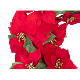 Celebrations 24 in. D Poinsettia Blooms Wreath