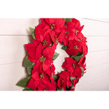 Celebrations 24 in. D Poinsettia Blooms Wreath