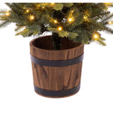 Celebrations 4 ft. Slim LED 150 ct Monterey Spruce Sparkle w/ Barrel Entrance Tree