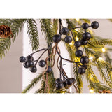 Celebrations 6 ft. L LED Warm White Rustic Norfolk With Berries and Pinecones Garland