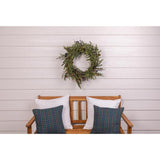 Celebrations 26 in. D LED Warm White Rustic Norfolk with Berries and Pinecones Wreath