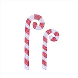 Celebrations LED Red/White Candy Canes 3 and 4 ft. Yard Decor