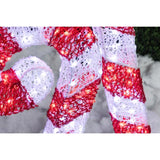 Celebrations LED Red/White Candy Canes 3 and 4 ft. Yard Decor