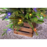 Celebrations 3 ft. Full LED 50 ct Fraser Fir w/ Wood Box Color Changing Entrance Tree
