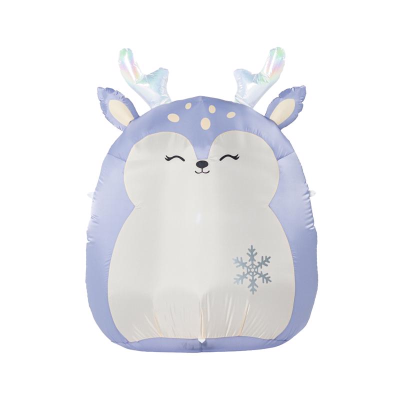 Squishmallows A Holiday Company Farryn Squishmallow reindeer character 4 ft. Inflatable