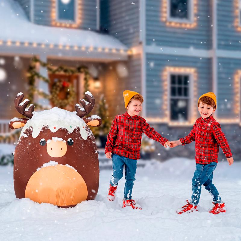 Squishmallows A Holiday Company Maurice Moose Squishmallow character 4 ft. Inflatable