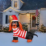 Seasonal Creations A Holiday Company Dachshund 54 in. Inflatable