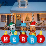 Seasonal Creations A Holiday Company Dogs 8 ft. Inflatable