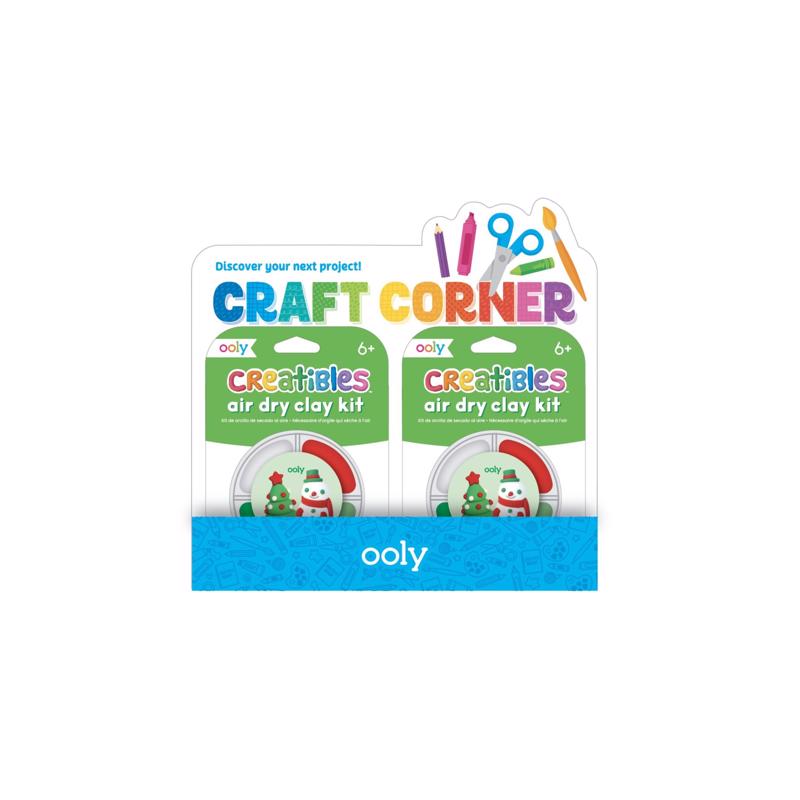 OOLY Snowman and Christmas Tree Air Dry Clay Kit